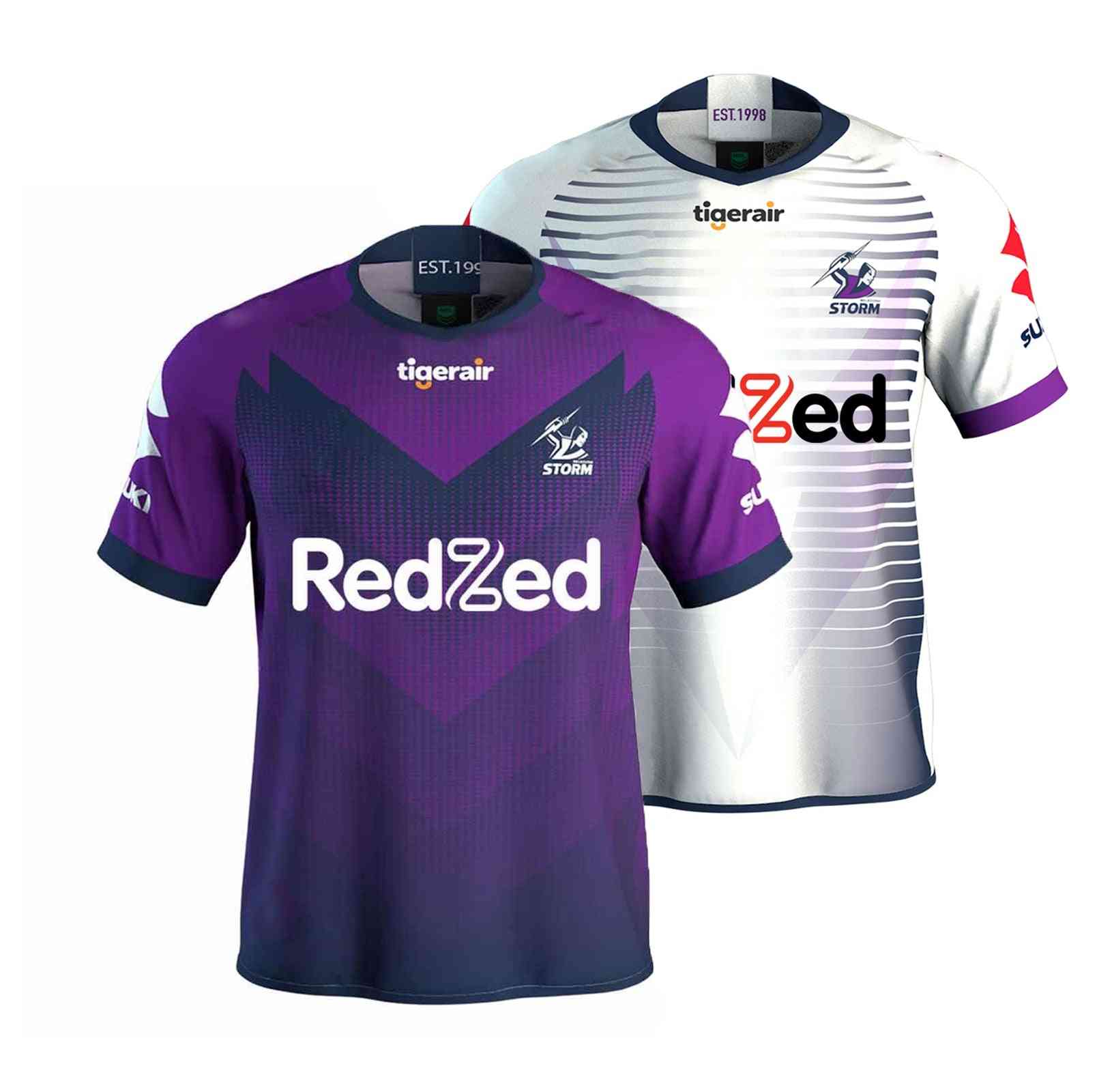 Melbourne Storms Replica Jersey, Rugby Shorts / Singlets Sport Shirt