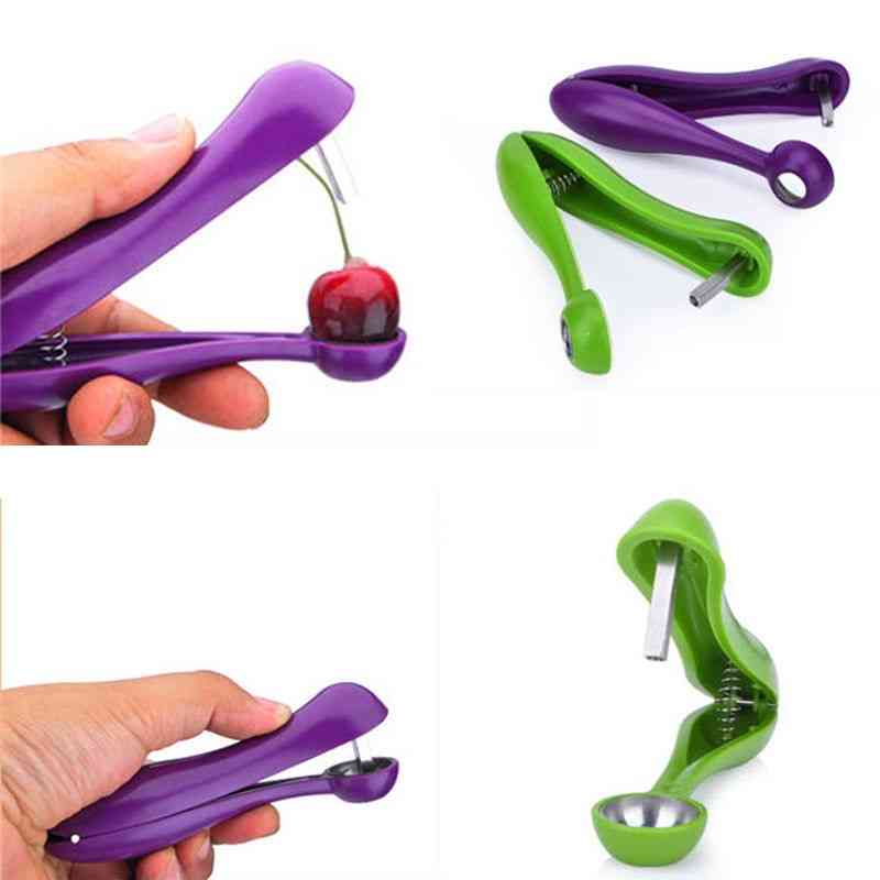 Cherry Fruit Gadget Stoner Corer Pitter Remover, Kitchen Olive Core Pit Tool Seed