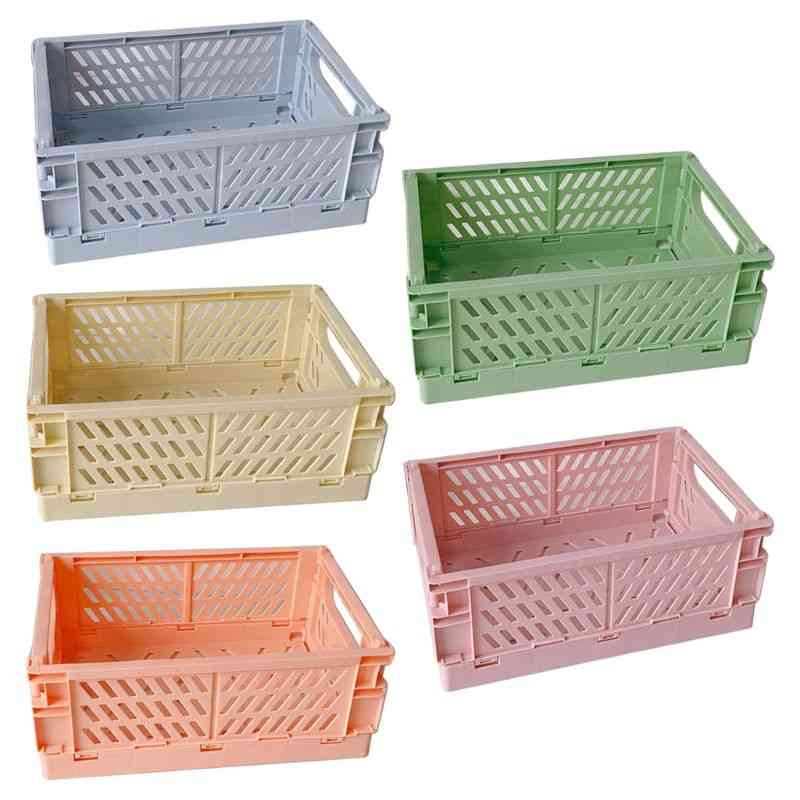 Collapsible Crate, Plastic Folding Storage Box