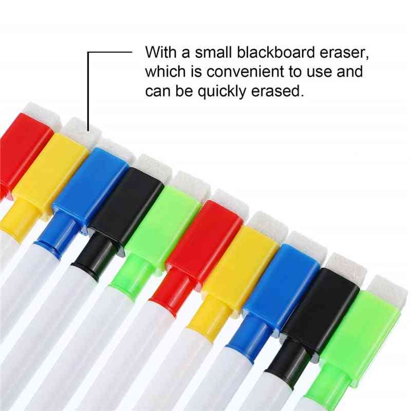 Water-colour Brush Whiteboard Marker, Dry-erase Magnetic Writing Pens