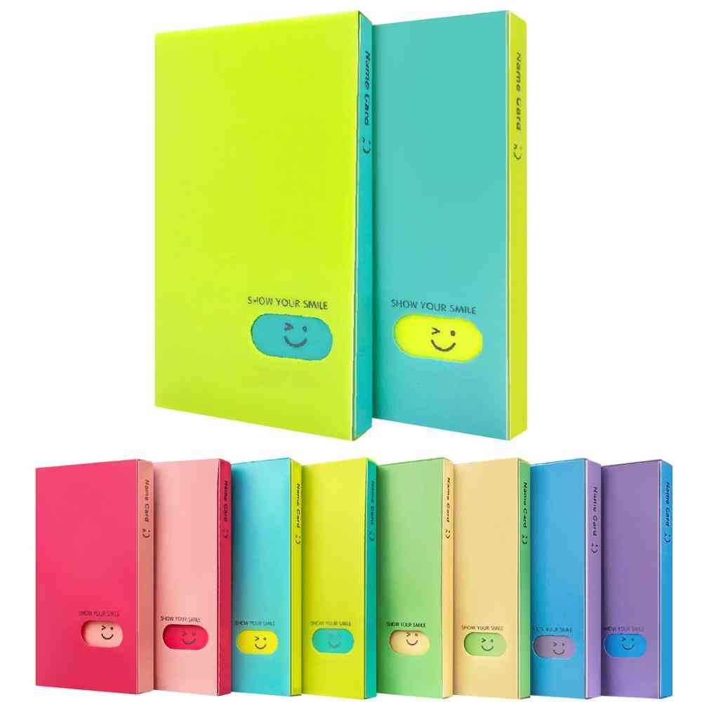 Portable Large Capacity Candy Color Photo Album/photocard Book Card Stock/lomo Card Holder Organizer