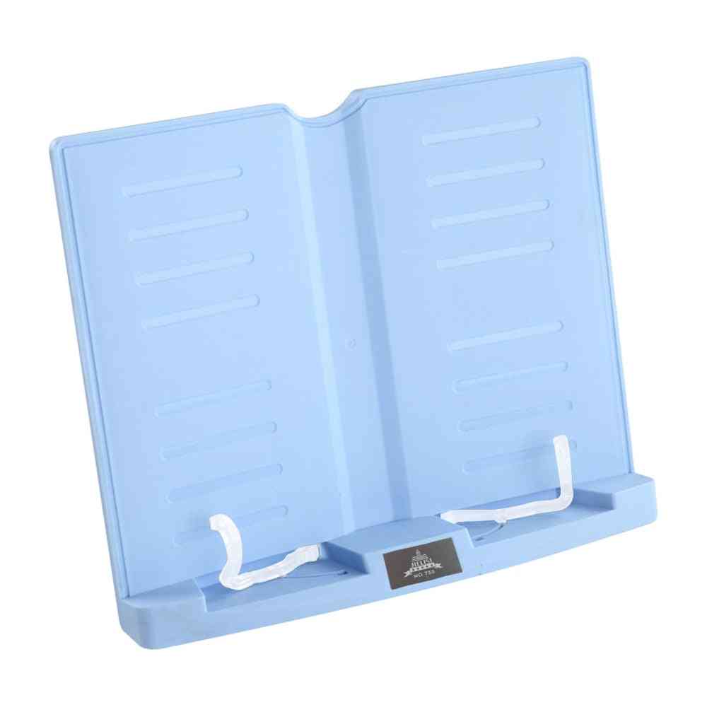 6-angles, Book Document Holder, Foldable Bookstand, Hands-free, Desk Reading For Textbook, Tablet