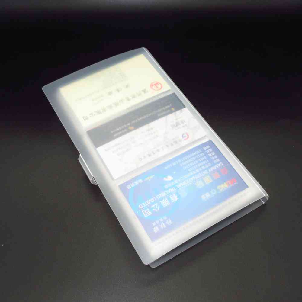 Transparent Business Card Holder