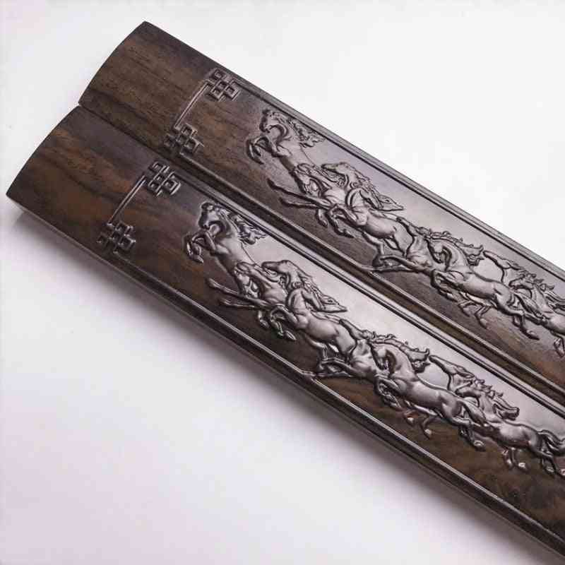 Calligrafia cinese in legno massello che dipinge fermacarte speciali