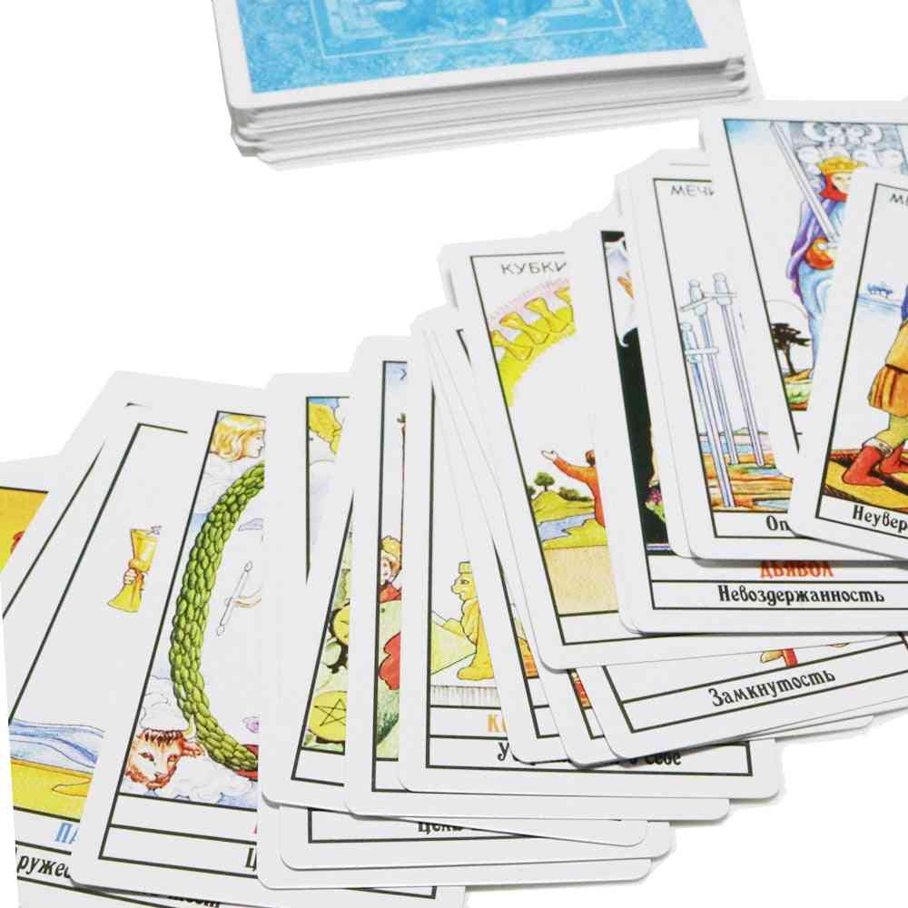 Volledige Russische versie ruiter tarotkaarten dek mysterieus waarzeggerij lot spel