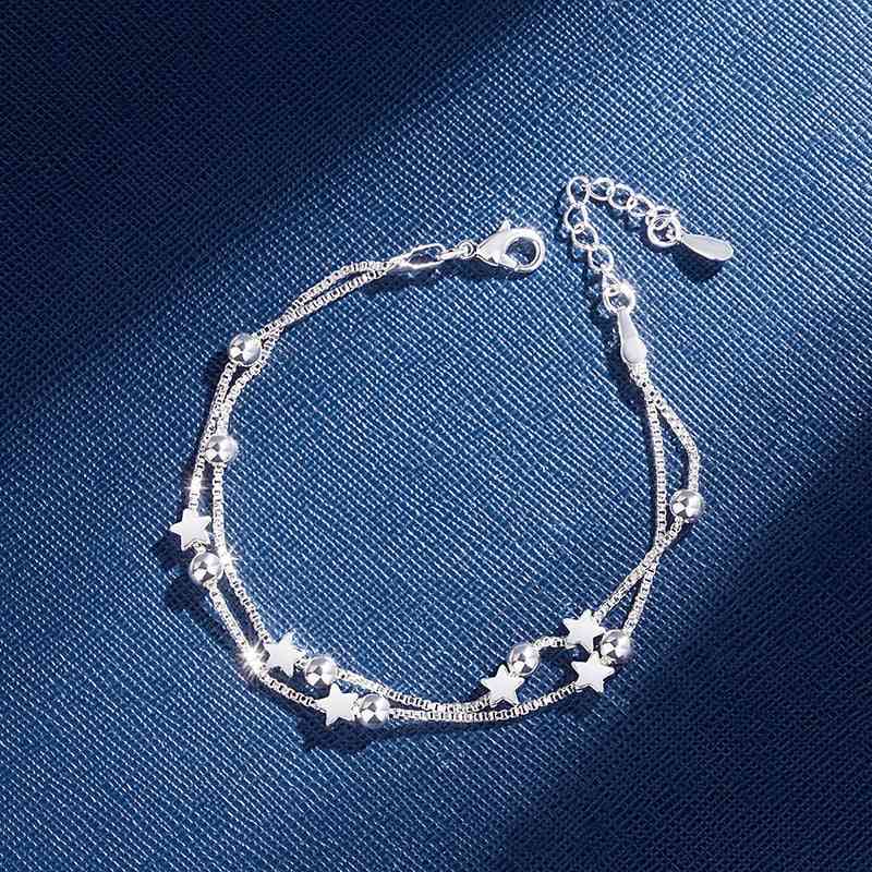 Stedouble Layers Stars Beads Bracelets