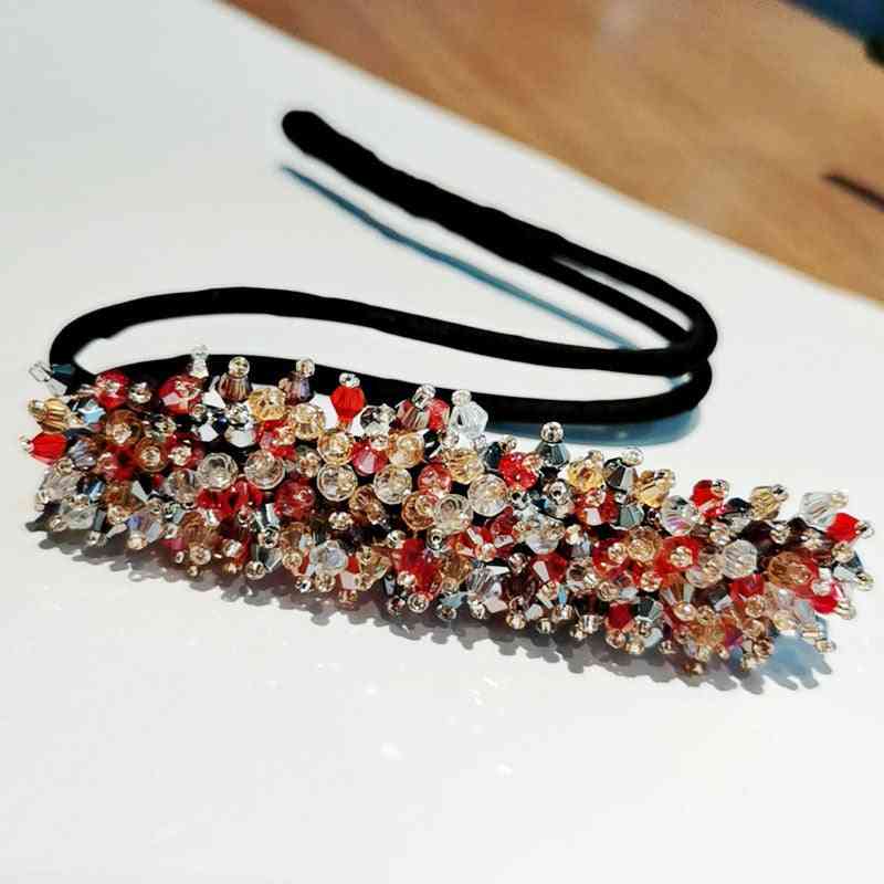Pinzas para el pelo de maruko hechas a mano con diamantes de imitación de flores de perlas
