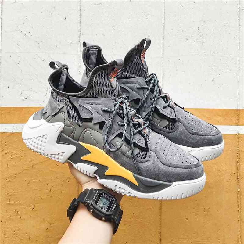 Outdoor Men's Basketball Shoes, Breathable Ankle Training Sneakers