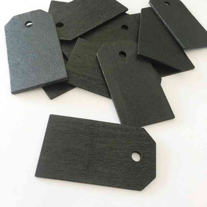 Wooden Blackboard Price Hang Tags, Notice Writing Board With String