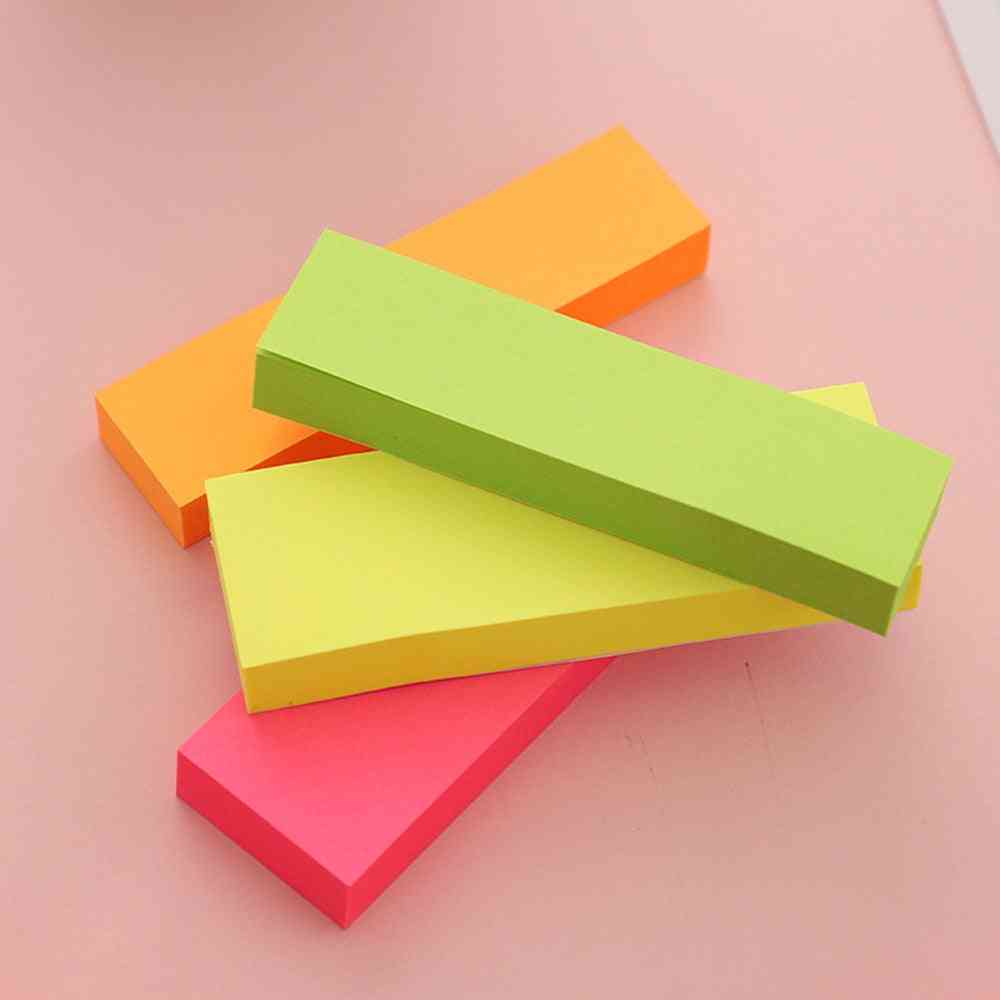 Neon Flags Florescent Memo Pad, Self-adhesive Post-it Writting Sticky Notes