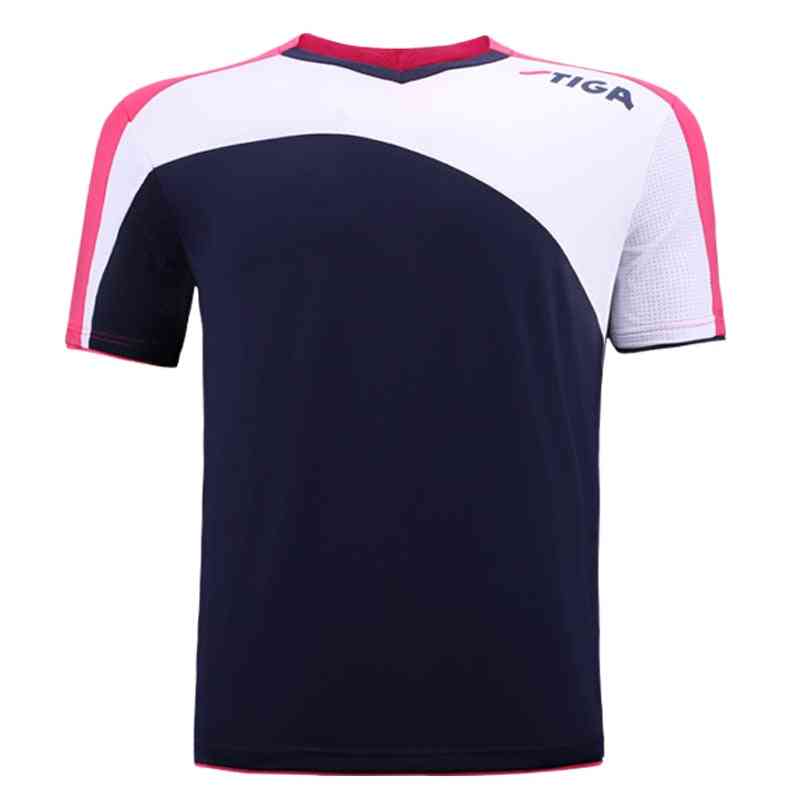Table Tennis Champion Shirt, Fast Dry Sports Short Sleeve Shirts