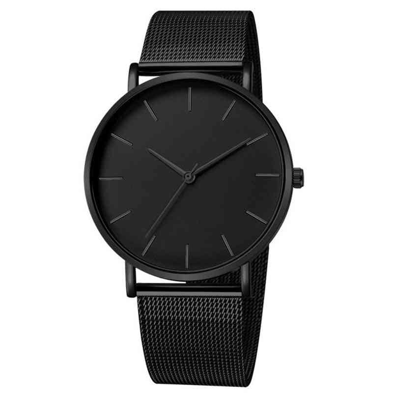 Simple Metal Hour Reloj Quartz Watch