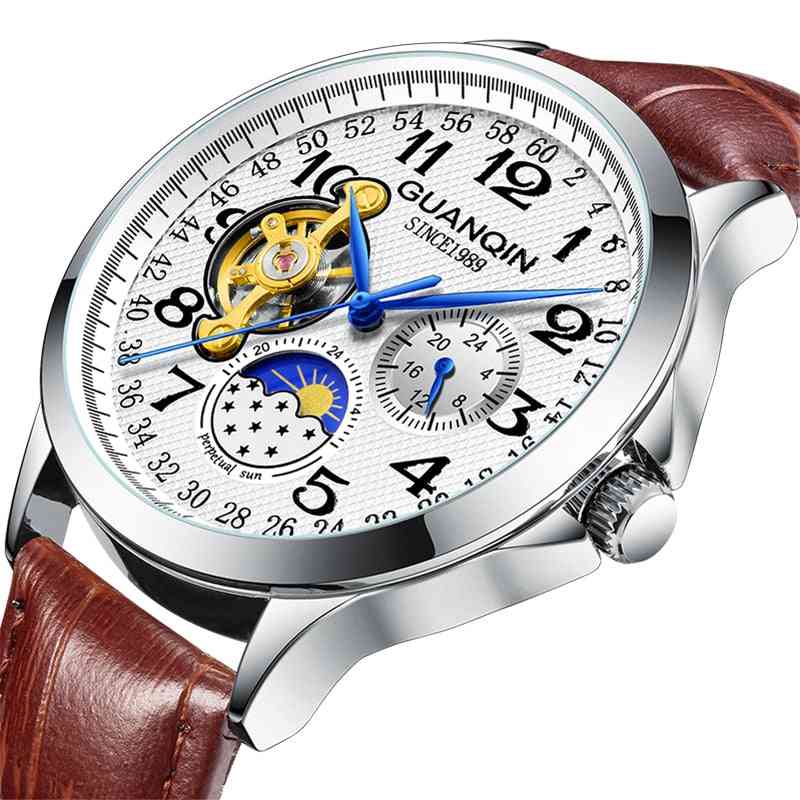 Sport Automatic  Luxury Man Skeleton Tourbillon Waterproof Mechanical Watch