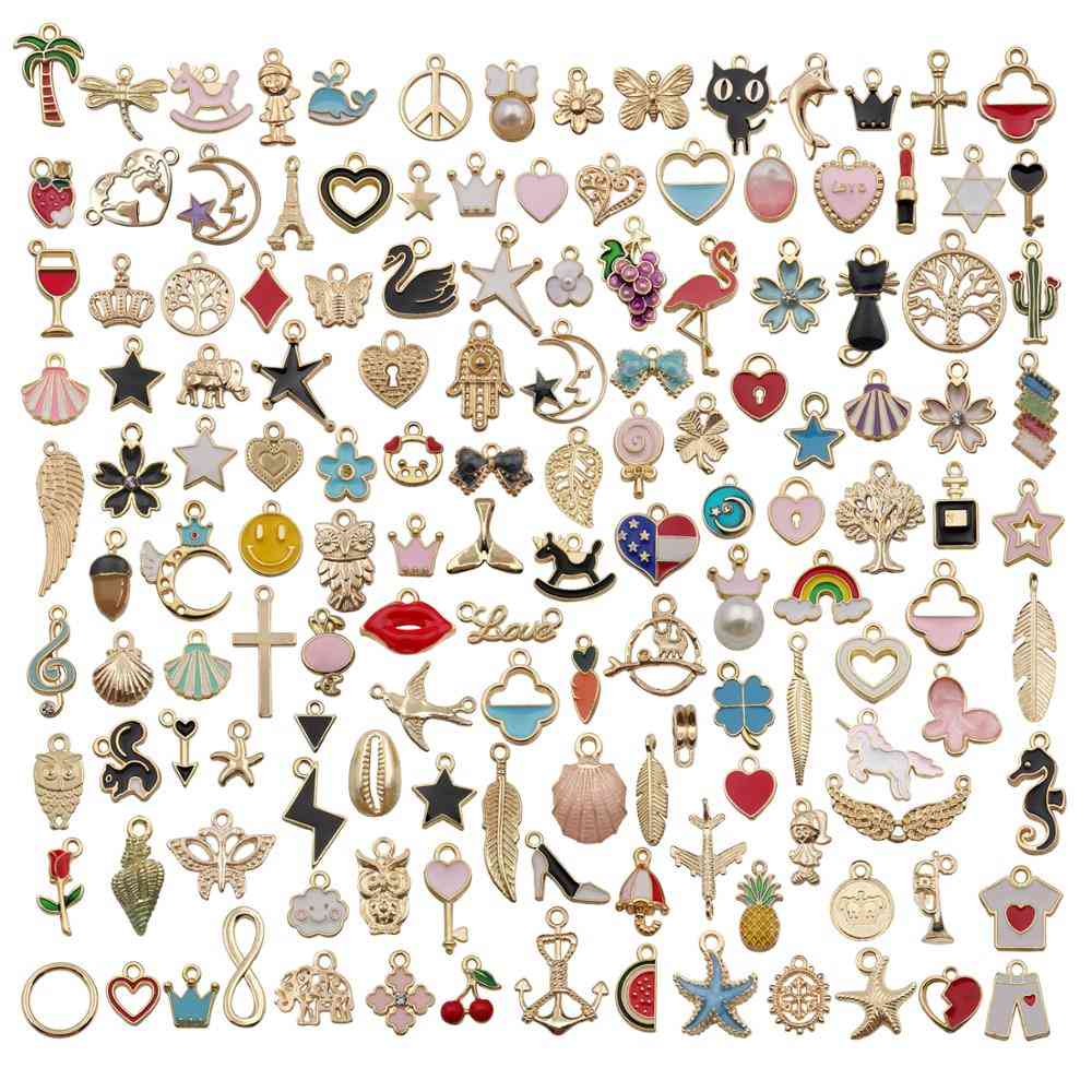 Animal, Plant, Fruit, Moon & Star Charms Pendants For Jewelry Making