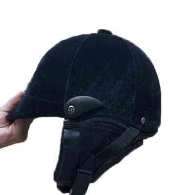 Jahalna čelada, klasična žametna zaščitna kapa