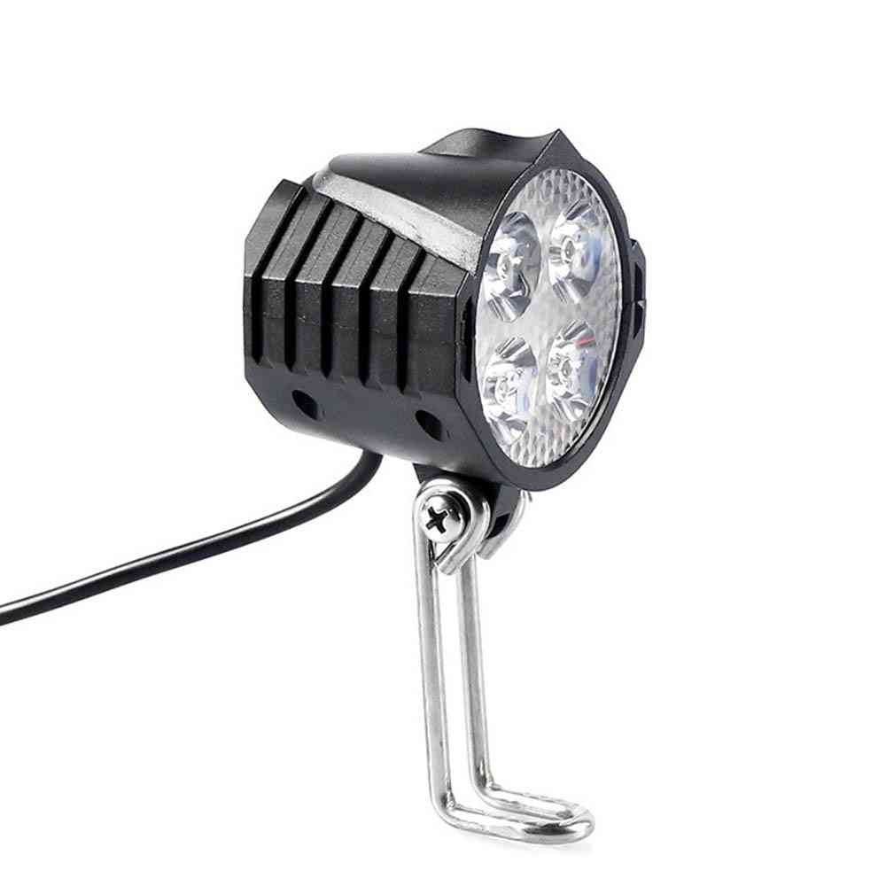 Front Led Headlight/flashlight 4-led Lights For Bicycles