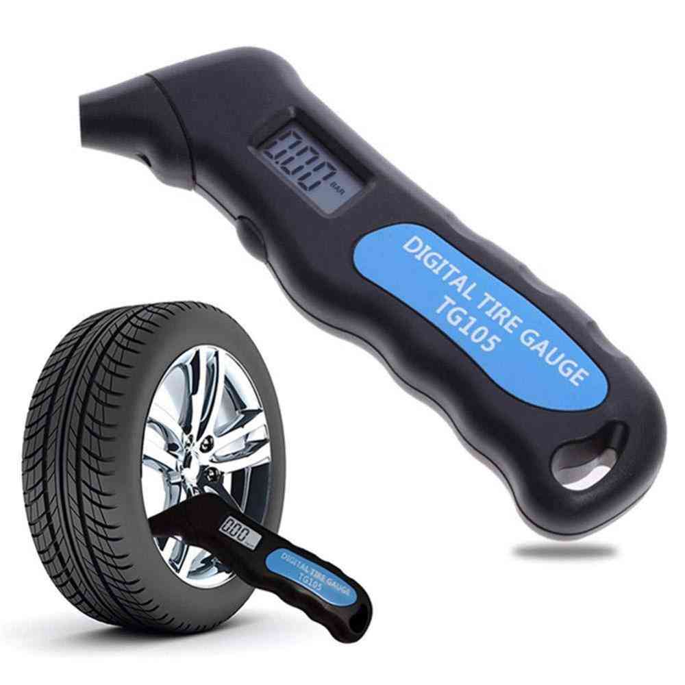 Digital Car Tire Air Pressure Gauge, Meter Lcd Display, Manometer Barometers Tester