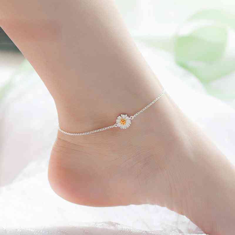 925 Pure Silver Jewelry - Anklets Foot Chain For Female