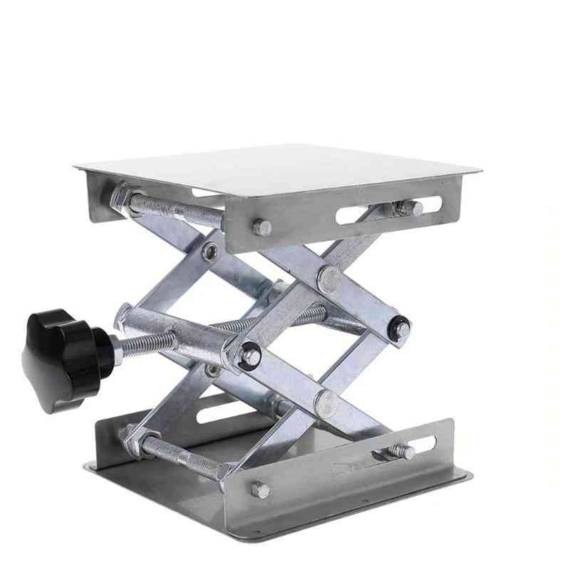 Stand Rack Scissor Jack Bench Lifter Table Lab Stainless Steel Lifting Platform