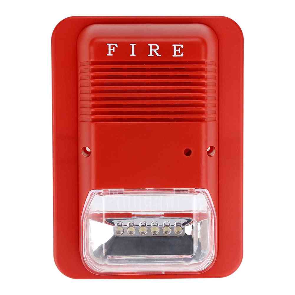 Sound & Light Fire Alarm, Warning Strobe Horn Alert Safety System