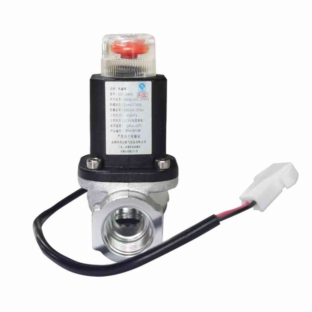 Lpg Natural Gas Emergency Shut Off Solenoid Valve For Home Security Alarm System