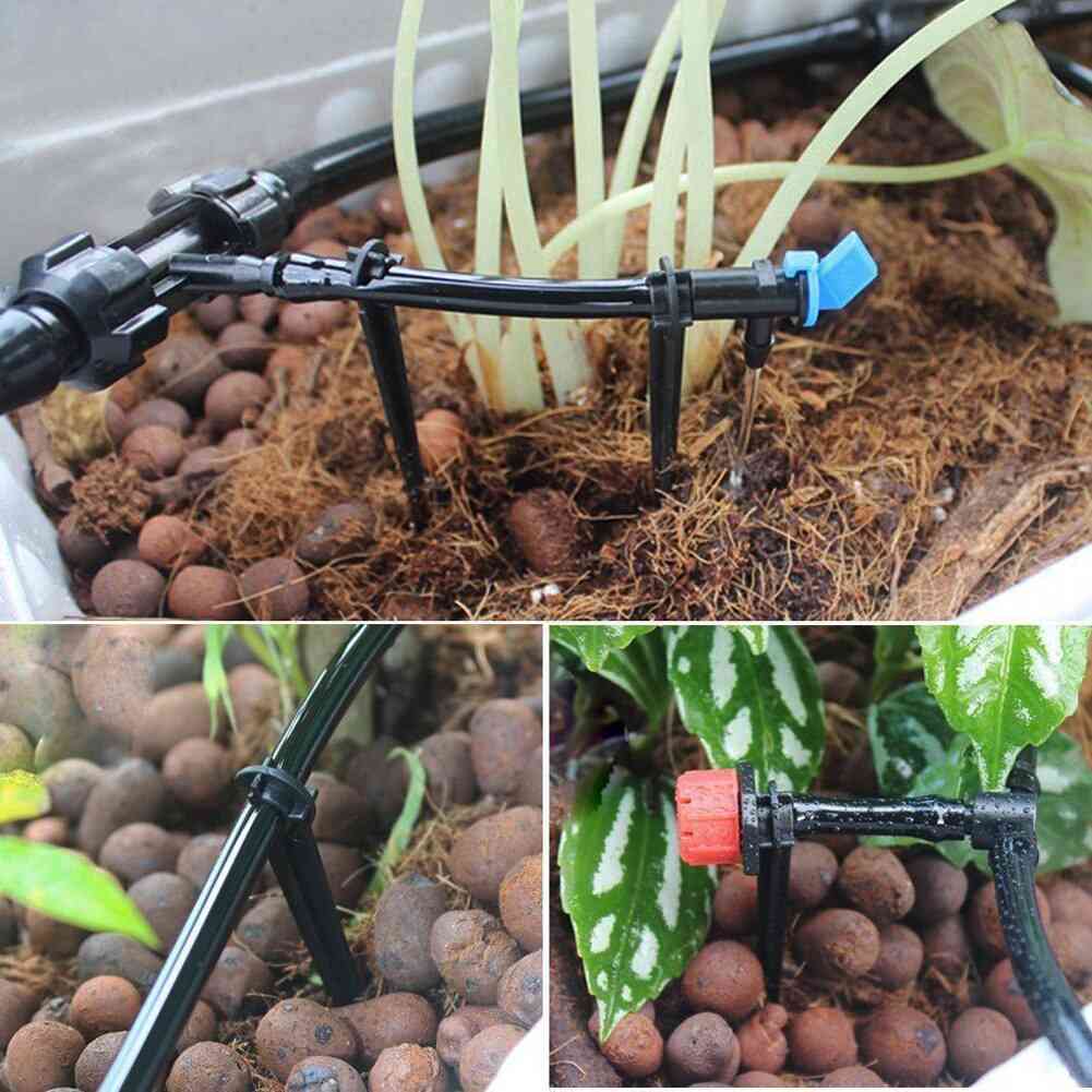 Micro kit de riego por goteo, sistema de riego de jardín de plantas