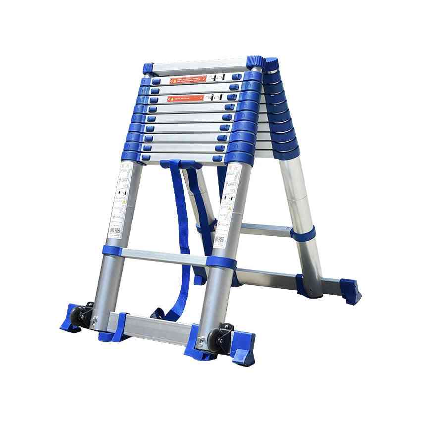 Thickening Aluminium Alloy Herringbone Ladder, Portable Telescopic Ladders
