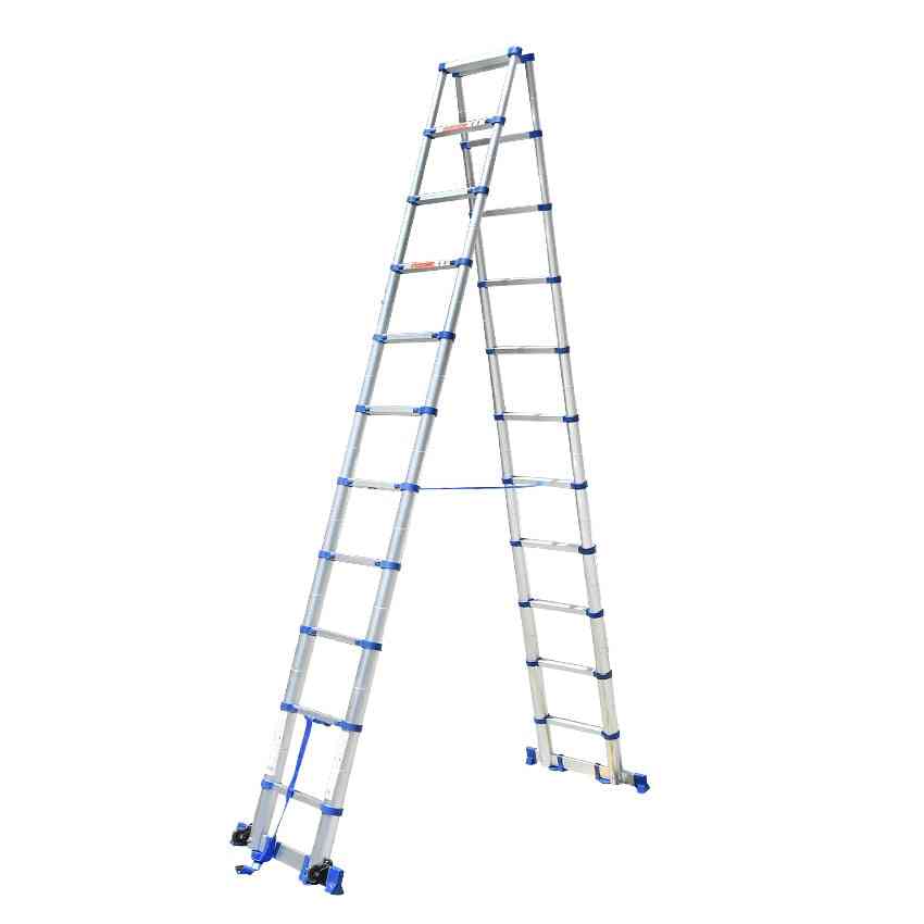 Thickening Aluminium Alloy Herringbone Ladder, Portable Telescopic Ladders