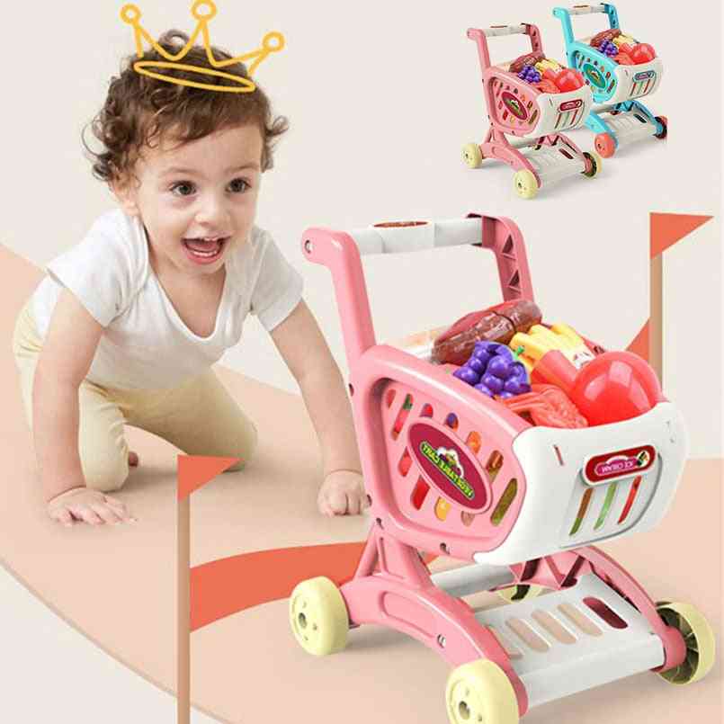 Children Simulation Supermarket Shopping Cart Trolley