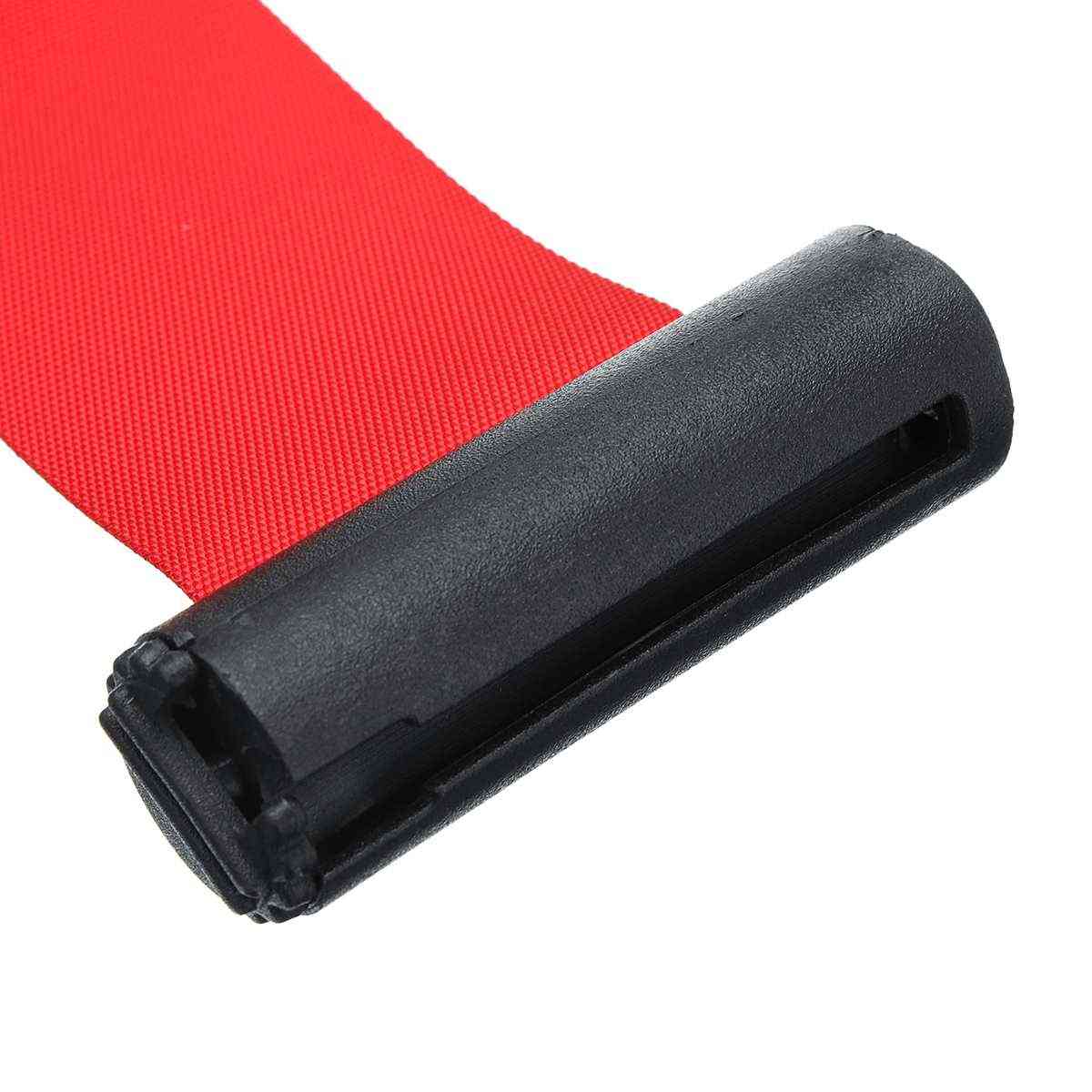 Nastro retrattile barriera sportiva da esterno montaggio a parete montante coda cintura rossa