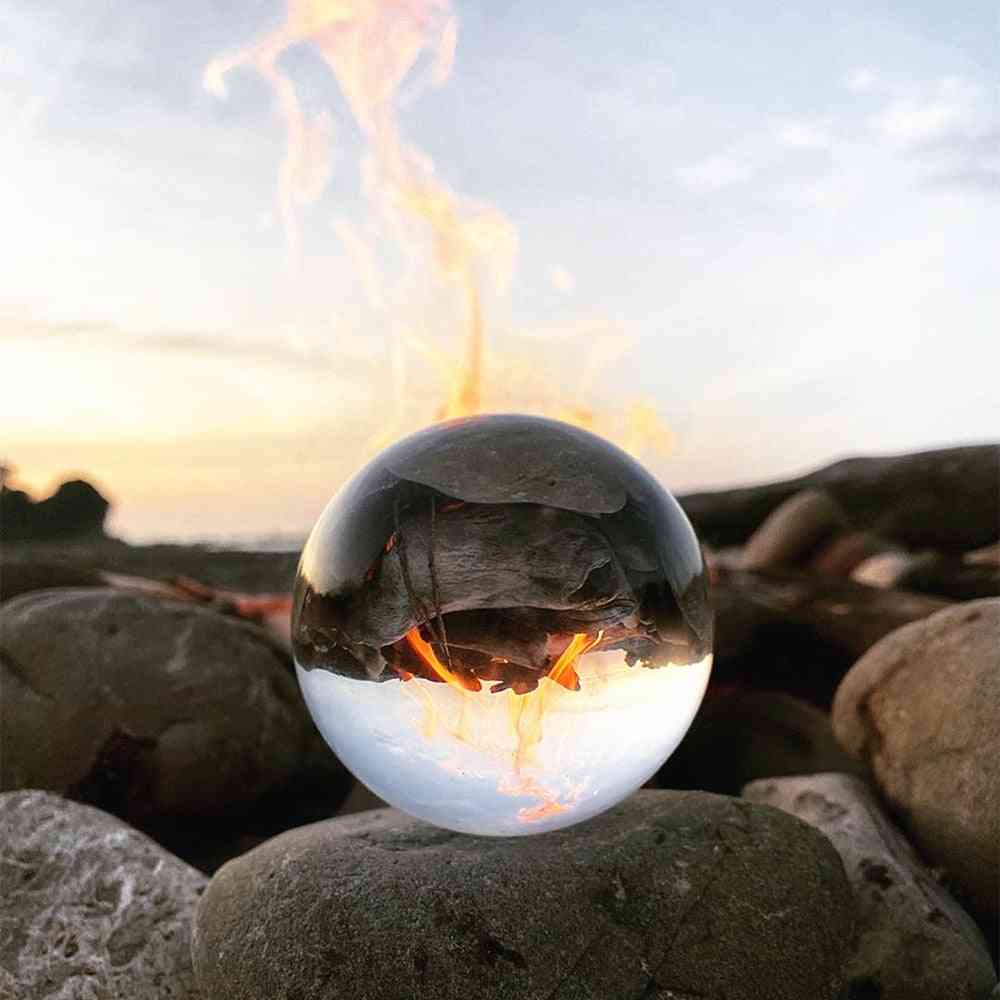Crystal Ball Quartz Glass Clear Spheres Photography Craft Decor Feng