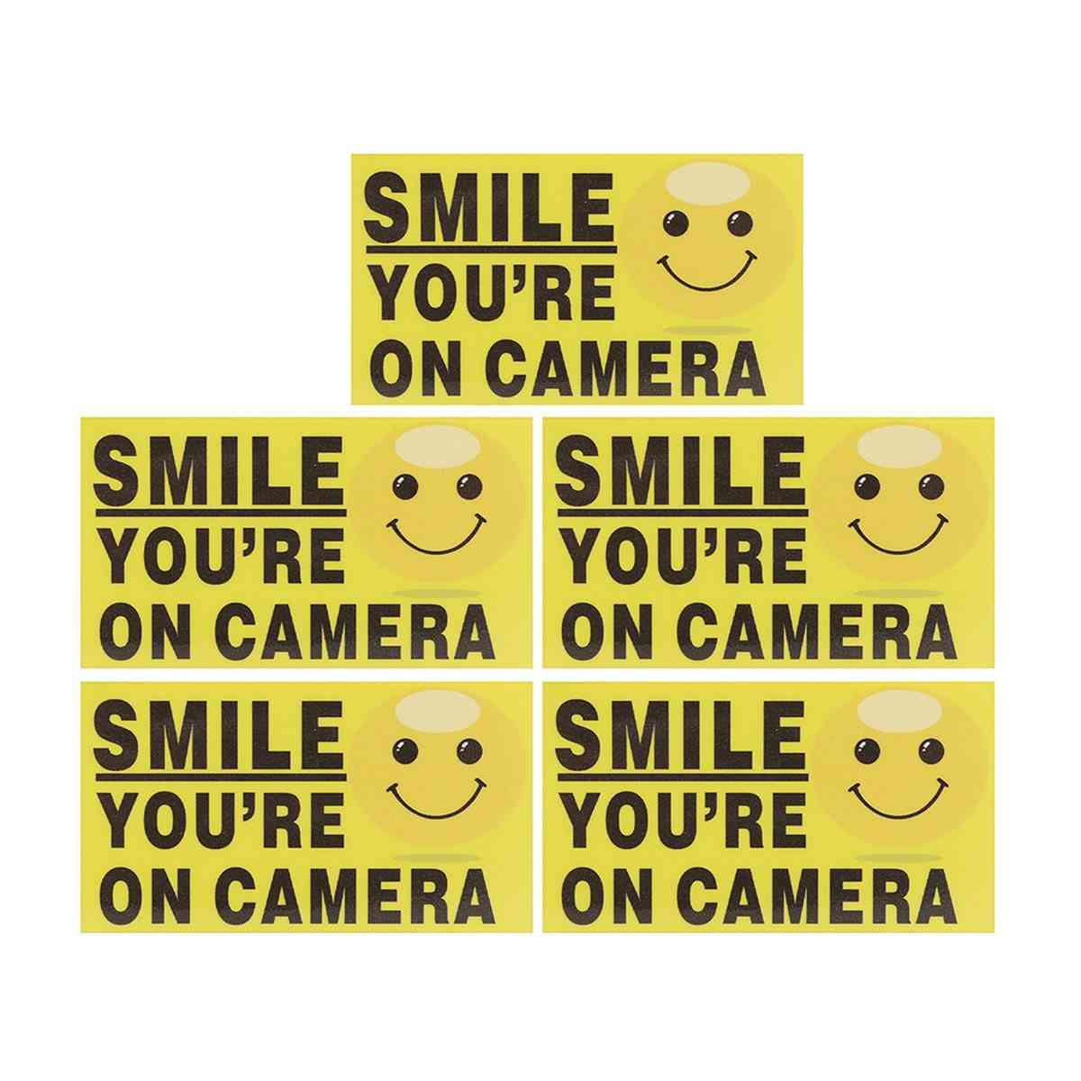 Self-adhensive Cctv Video Alarm Safety Stickers Signs