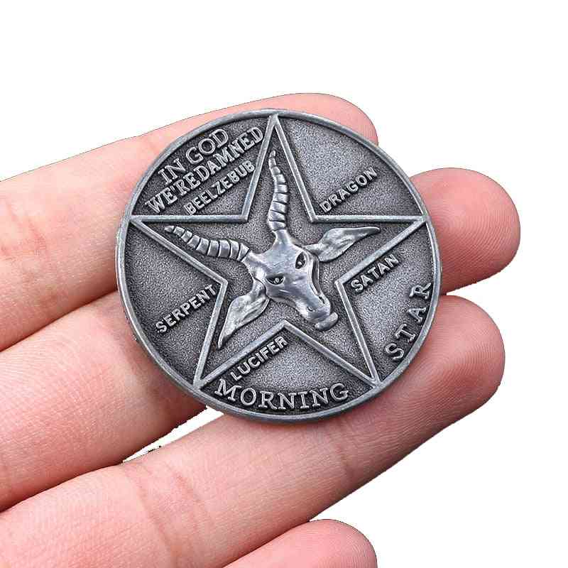 Tv Show Lucifer Morningstar Satanic Pentecost Cosplay Coin