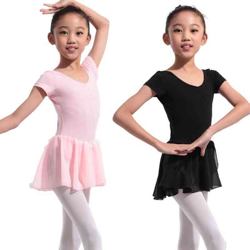 Gymnastics Ballet Dress, Short Sleeve Dance Wear Costumes/clothes