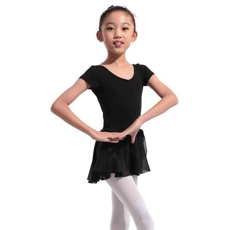 Gymnastics Ballet Dress, Short Sleeve Dance Wear Costumes/clothes