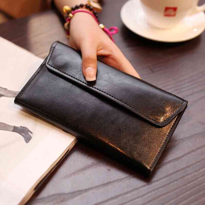 Women Leather Handbags, Envelope Clutch Purse / Handbag