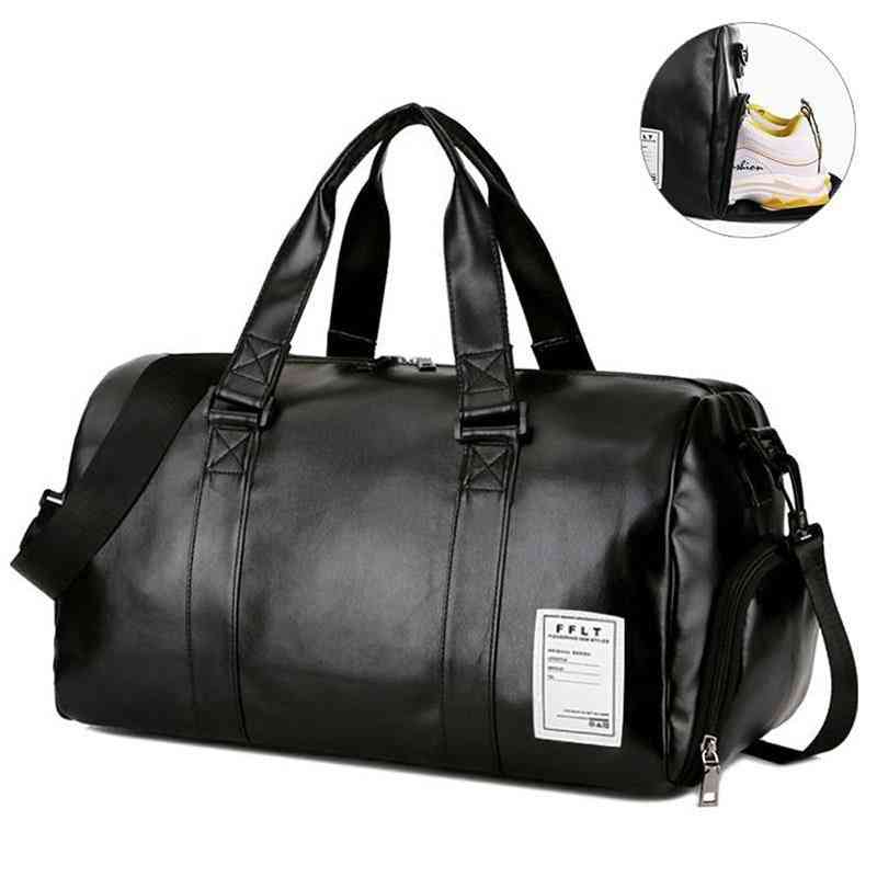 Genuine Leather Dry/wet Travel Sport Bag