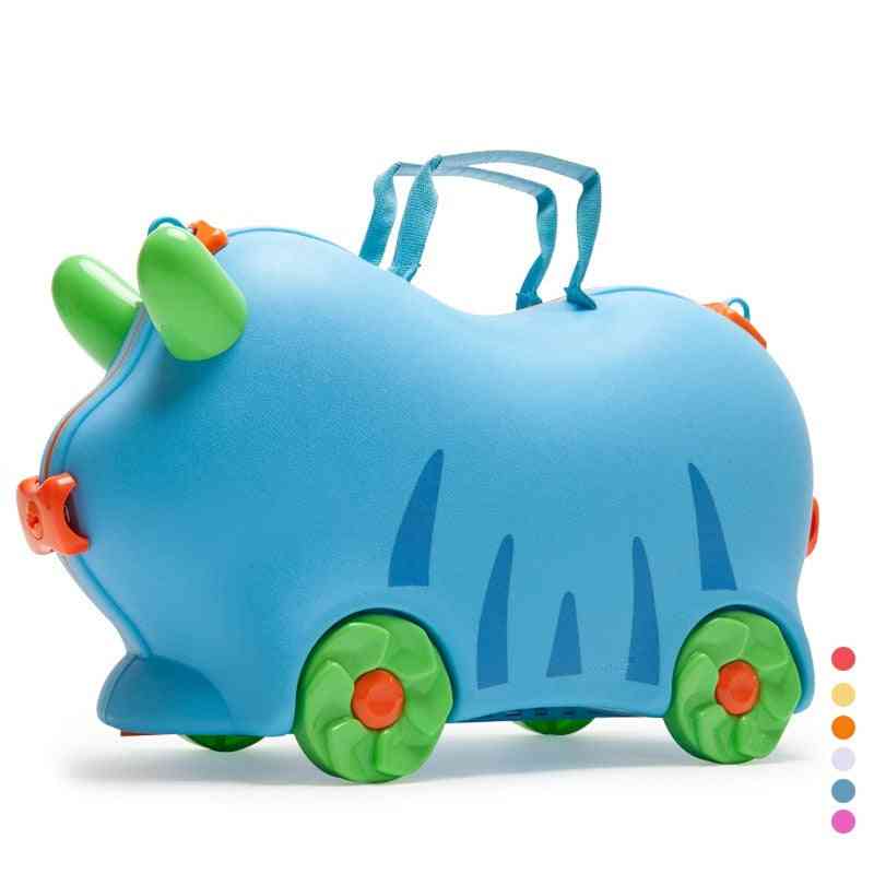 Equipaje para niños, maleta para niños, casillero, bolso, varilla de tracción de caja de juguetes para bebé niña