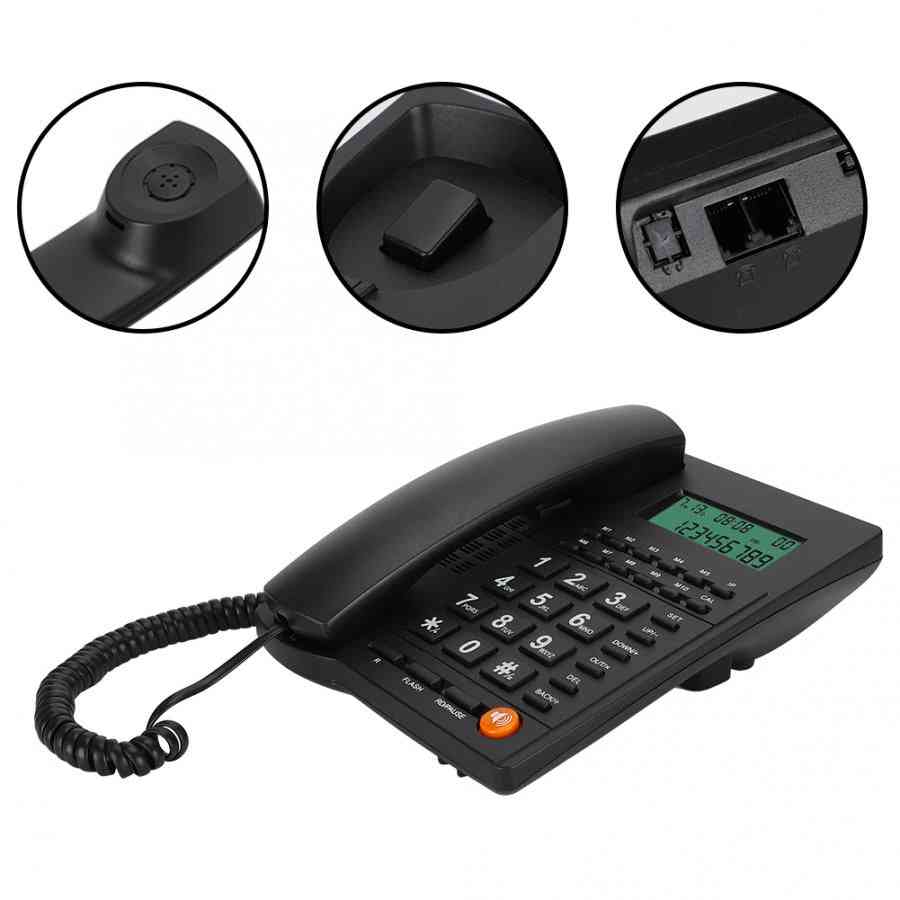Inglês comercial call desk / display caller id telefone para home office hotel restaurante
