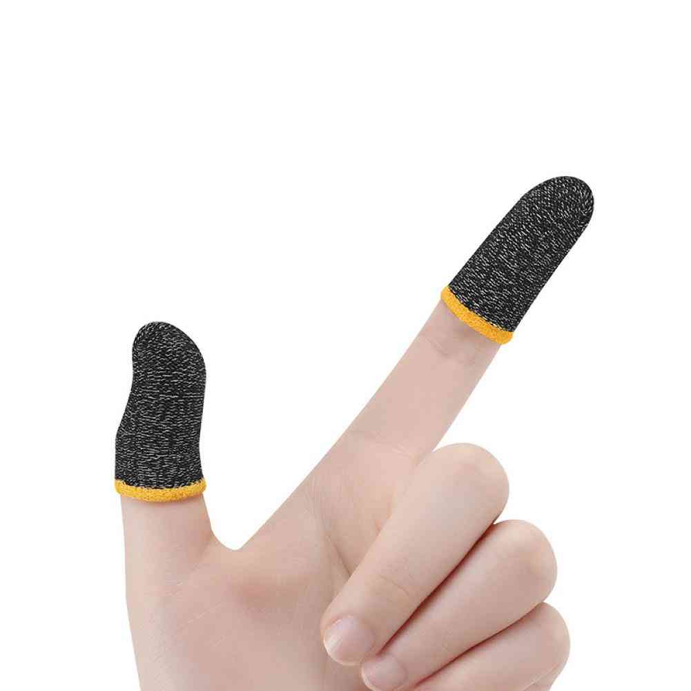 Breathable Sweat Proof Carbon Fiber Mobile Game Finger Glove