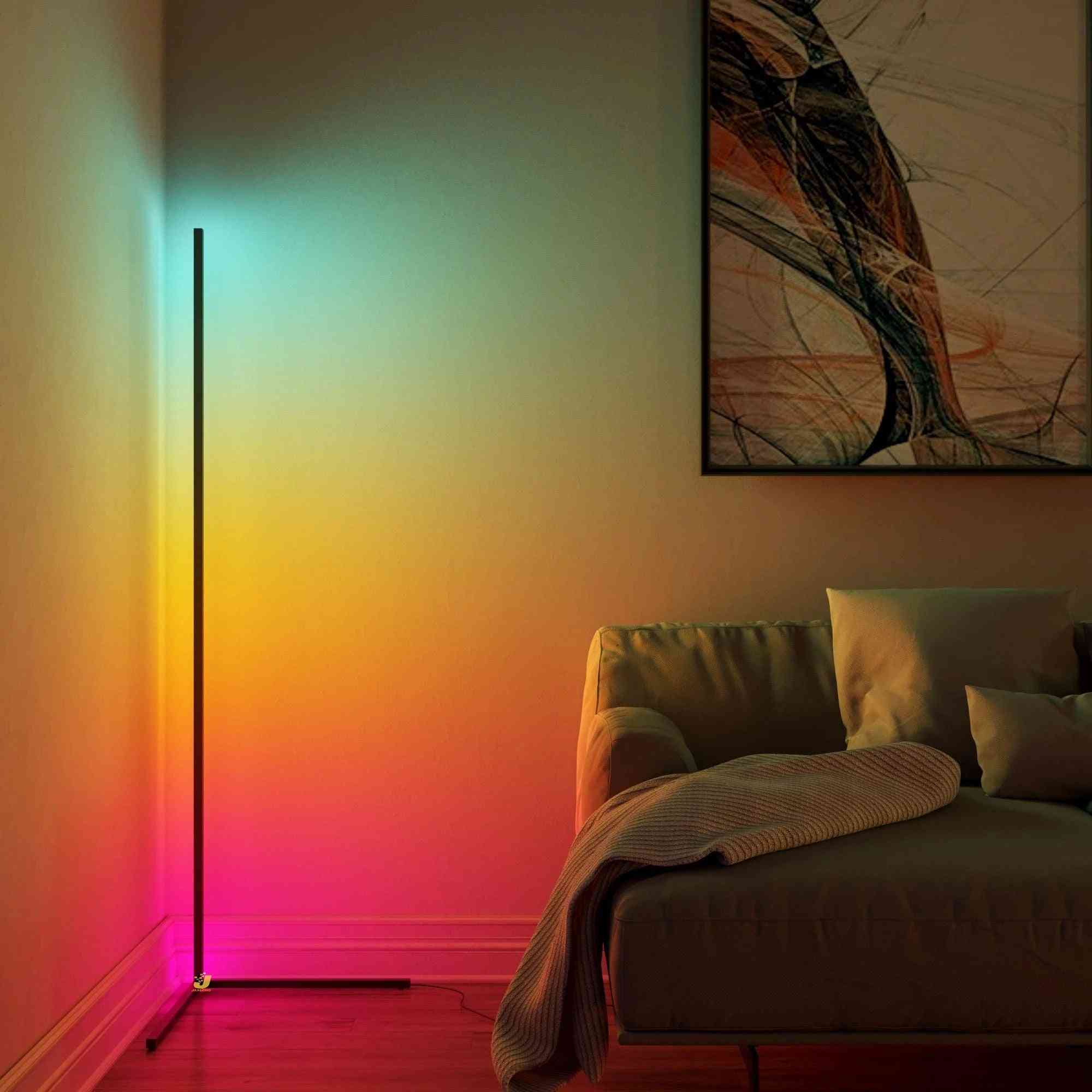 Led Minimal Lamp Corner Floor For Living Room Bedroom Studio Standing Nordic Designer Tripod Fixture