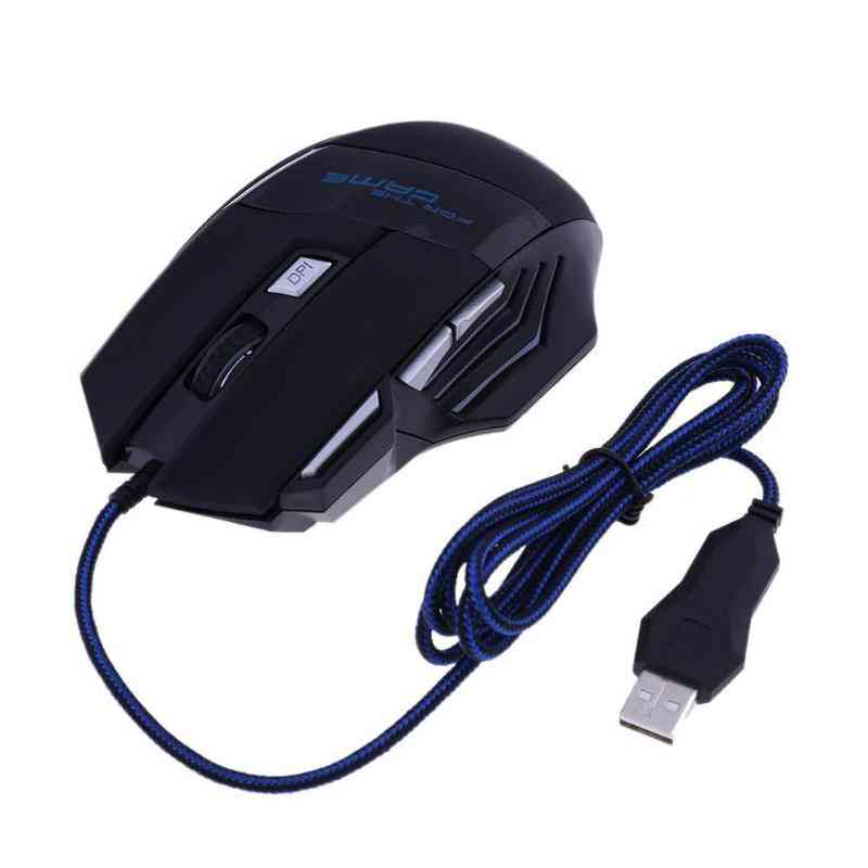 Led Optical Usb Wired Gaming Mouse, 7 Buttons Gamer Computer Mice For Computer Laptop