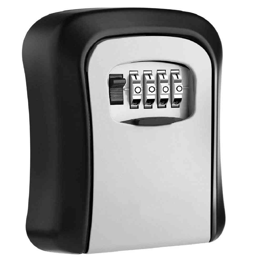 ключов сейф, устойчива на атмосферни влияния 4-цифрена комбинирана ключалка за съхранение, вътрешна парола на открито