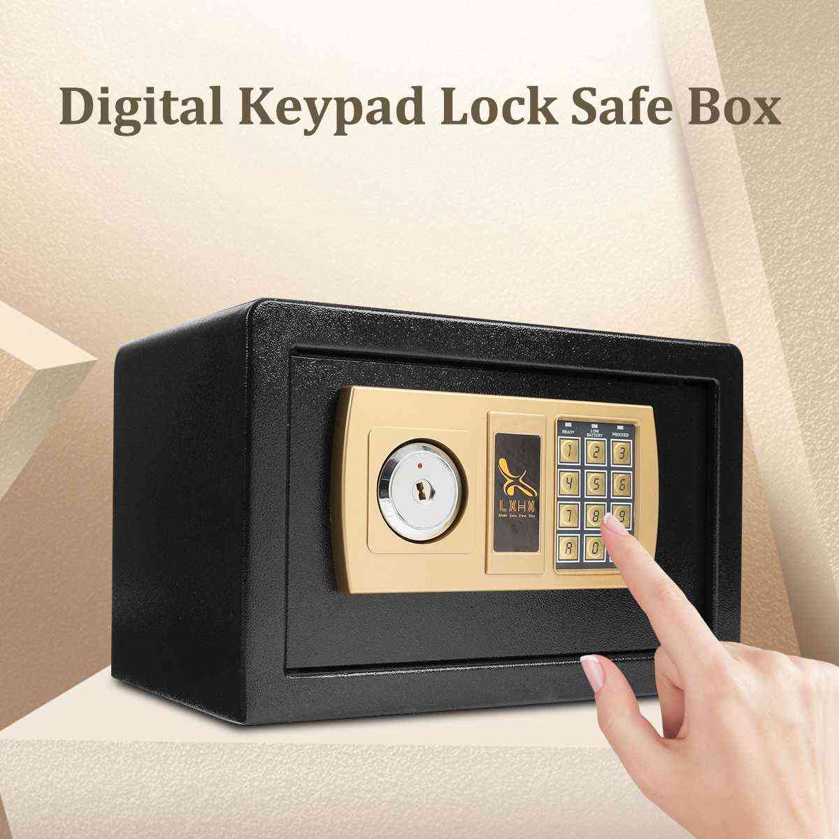 Digital Safe Box Fire Proof, Ideal Security Secret Electronic Password