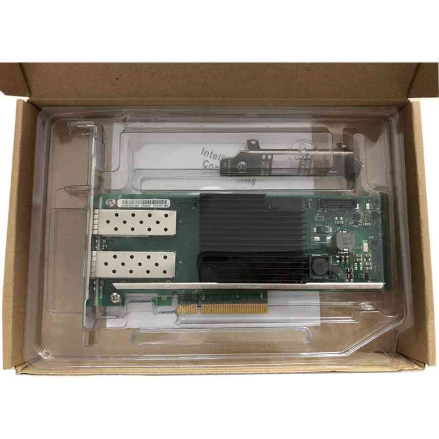 Intel Chipset Pci X8 Dual Copper Optical Interface Port Ethernet Network Card