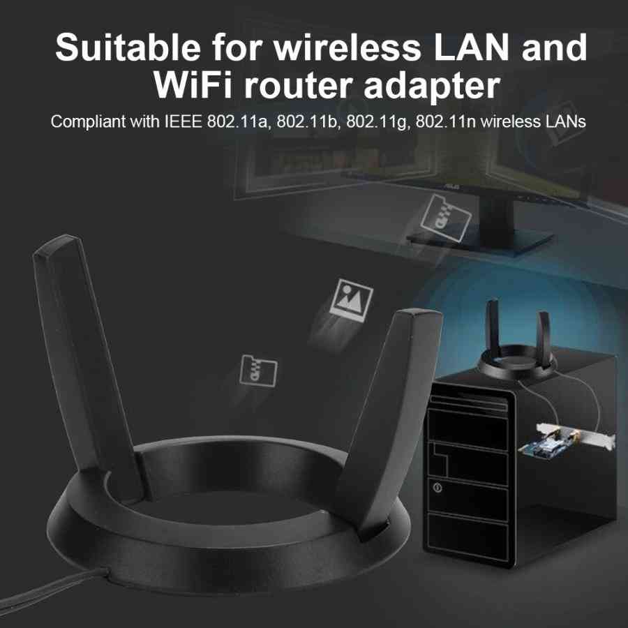 Dvoupásmová wifi anténa pce router prodlužovací kabel bezdrátové síťové karty