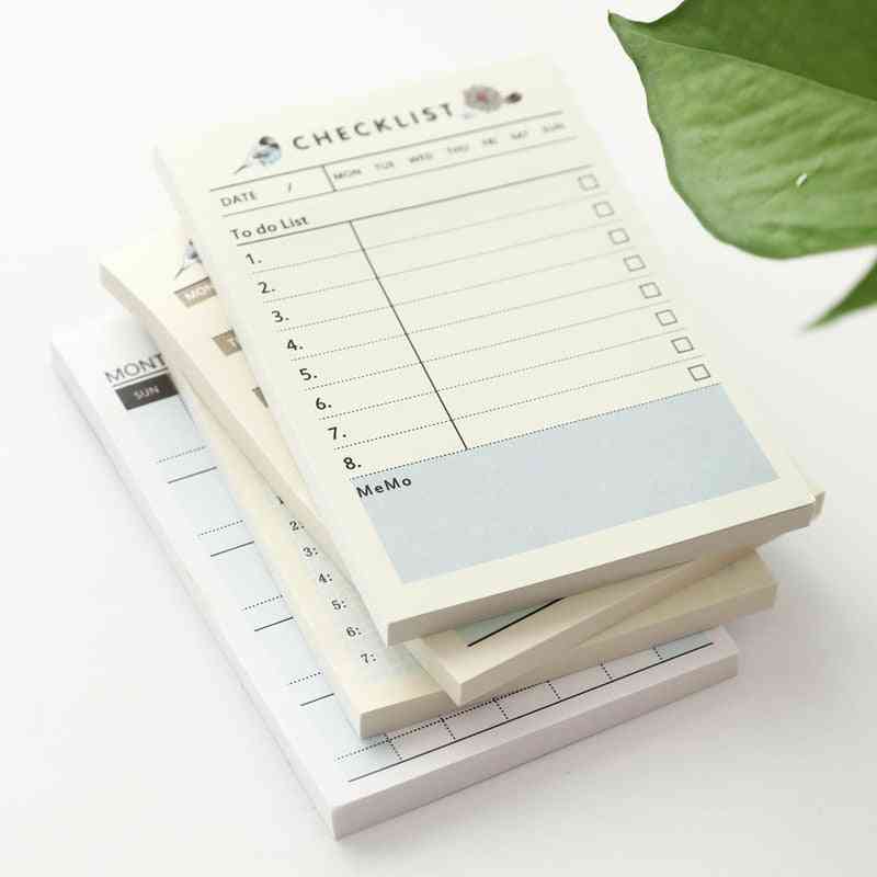 Portable Pocket Notebook Weekly, Monthly, Book Diary For Daily School, Work Planner