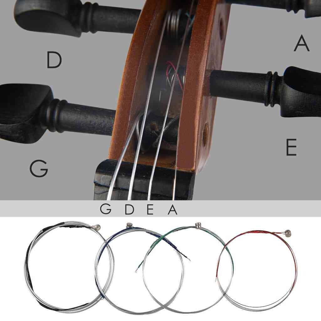 Stainless Steel Full Set - G D A & E Strings For Core Violin Strings