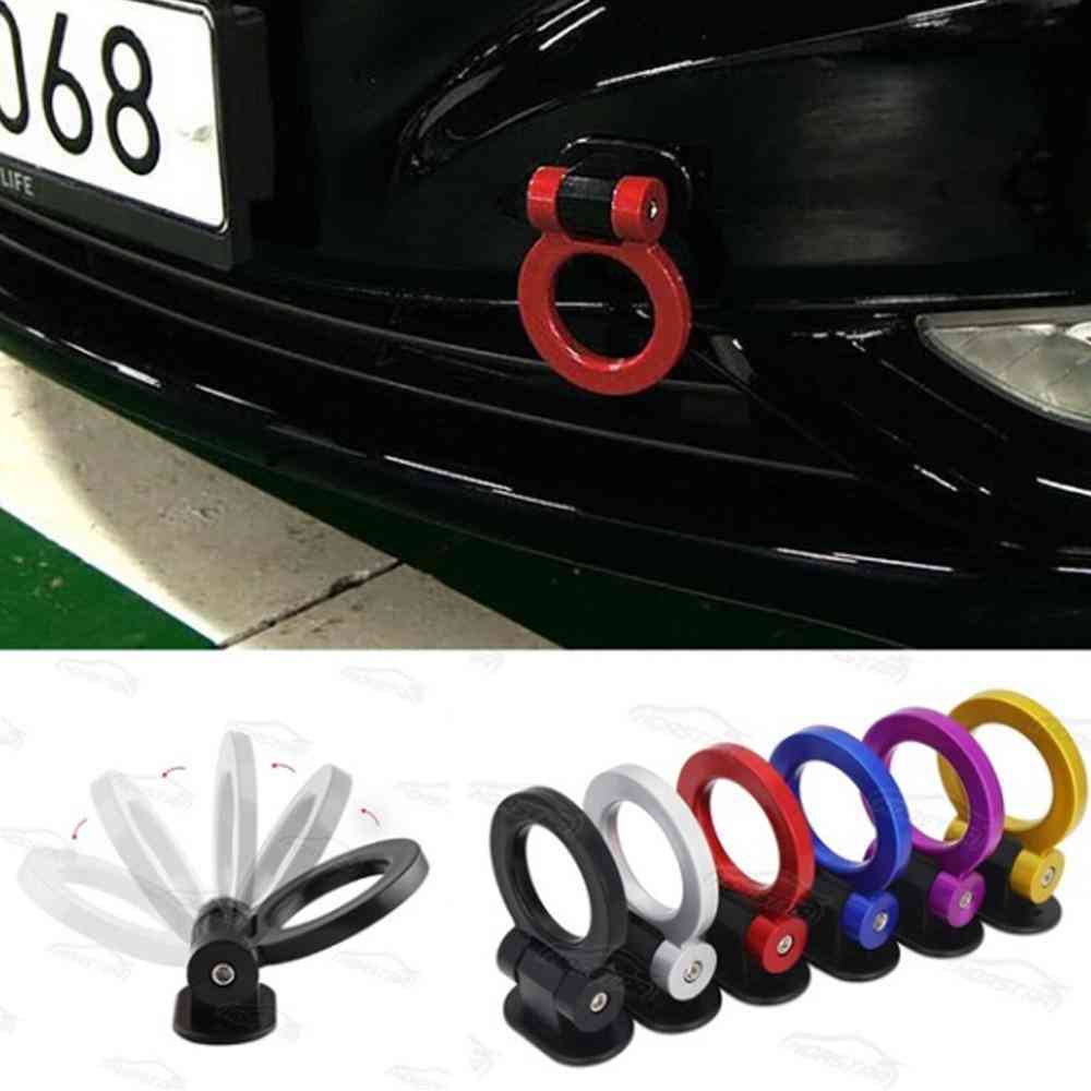 Multi-colored Car Trailer Hooks, Sticker Decoration, Rear Front Affix, Trailer Racing Ring, Vehicle Towing With Wrenches