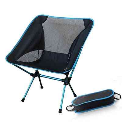 Portable Gray Moon Chair Fishing Camping Chairs Folding Extended Hiking Seat